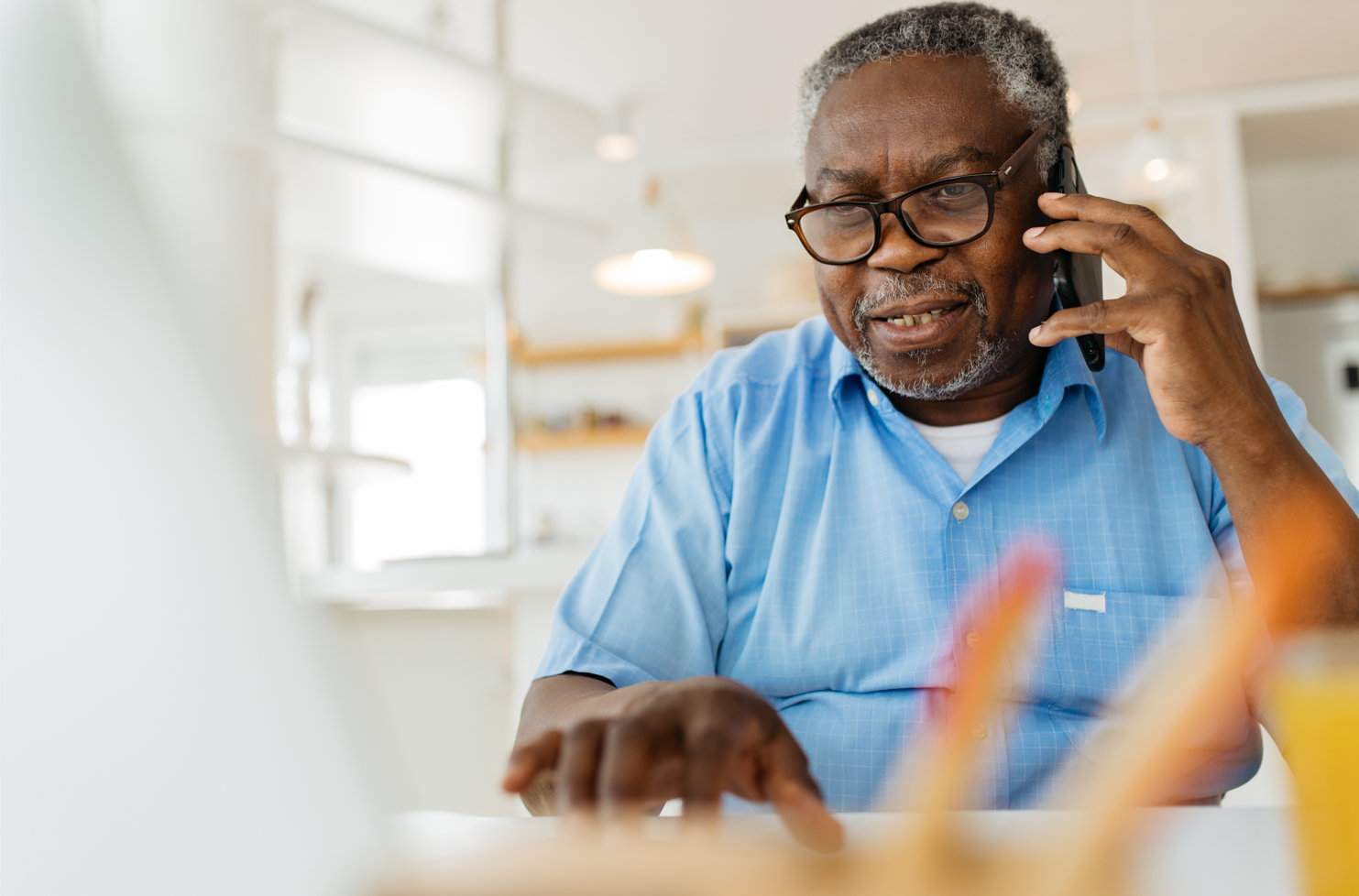 Man on Phone to Pharmaxo Healthcare